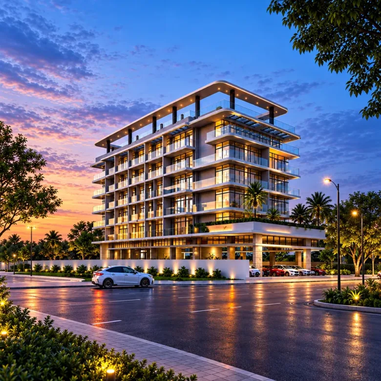 Lenjawi Diamond, International City exterior